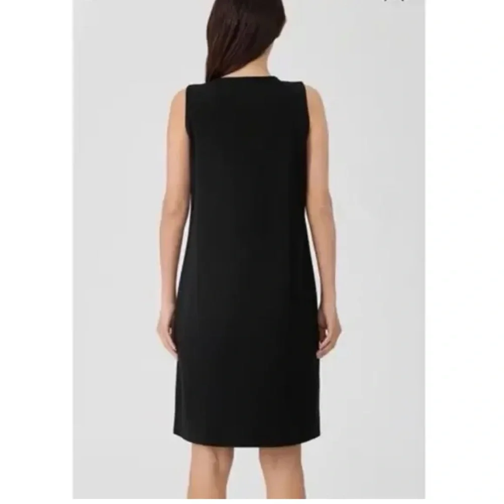Eileen Fisher Black Jersey Knit‎ Tank Dress Size Large